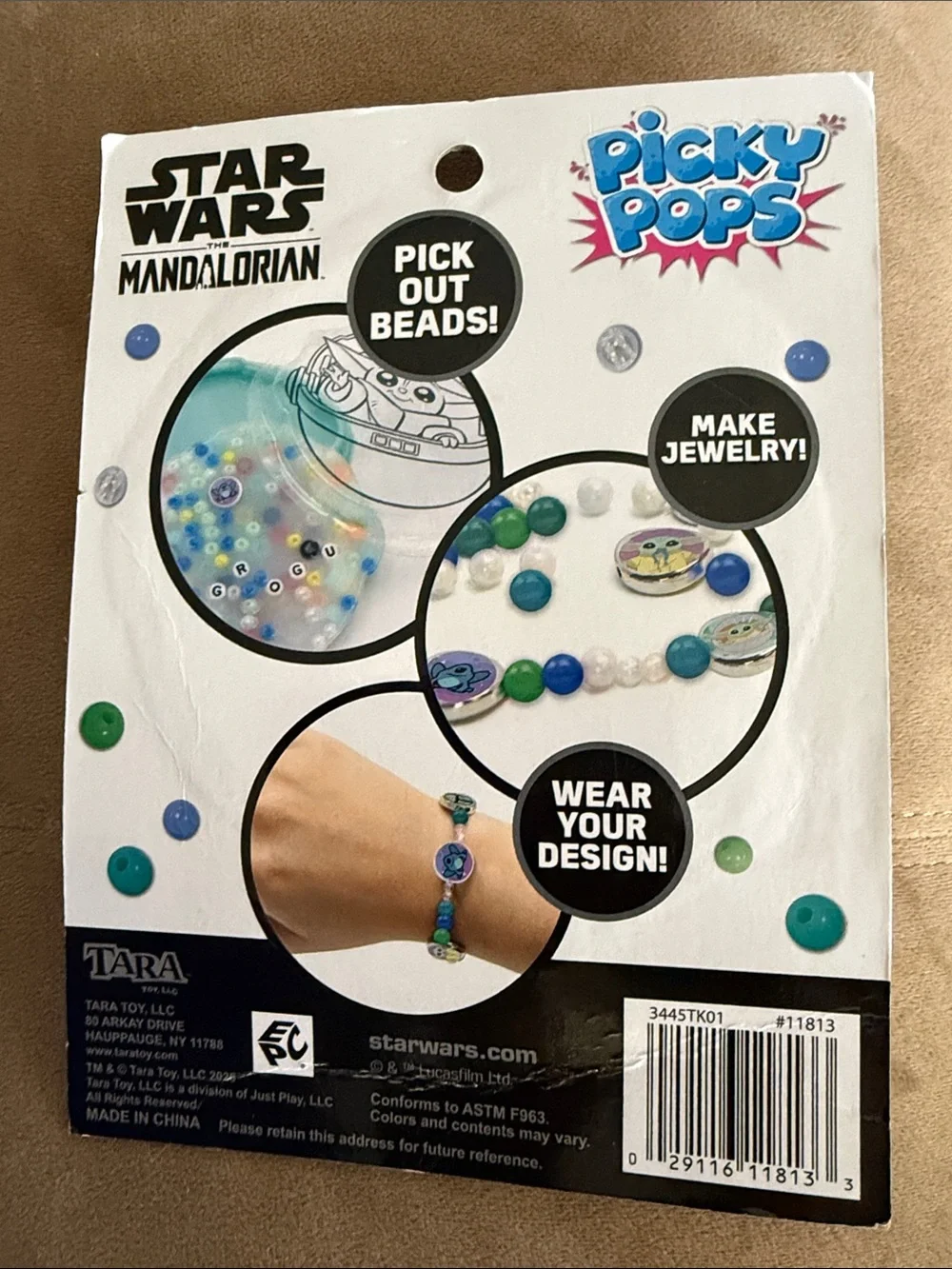 Disney Picky Pops Star Wars The Mandalorian/Grogu Bead Kit - Green, Blue, White
